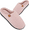 Pink, variant on WOTTE Women's Slippers Memory Foam Sole Waffle Knitted Soft Plush Fleece Lined House Shoes Indoor Outdoor Grey, Size 12-13