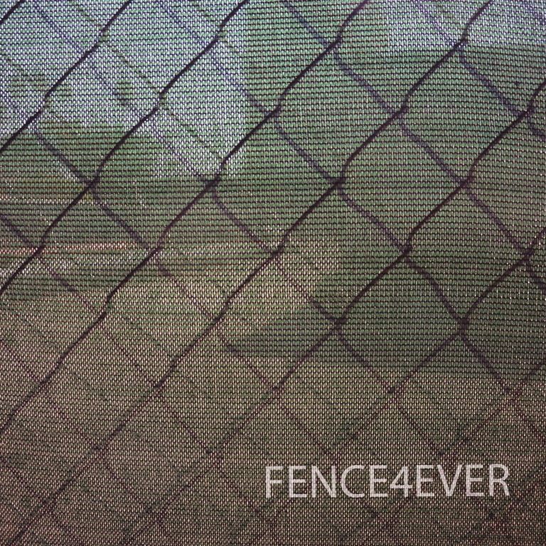 Fence4ever 68 in x 50 ft Green Privacy Fence Screen Plastic Netting Mesh Fabric