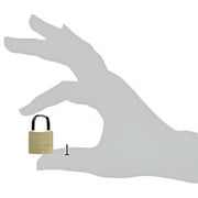 Master Lock Padlock, Solid Brass Lock, 3/4 in. Wide, 120Q (Pack of 4-Keyed Alike)