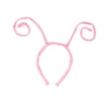 thumbnail image 4 of Diadema con antenas de animales, tocado ajustable para cumpleaños de adultos. Rosa, 4 of 9