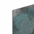 thumbnail image 2 of Luxe Metal Art 'Ink Blot Mandala II' by Grace Popp, Metal Wall Art Glass, 12" x 16", 2 of 9