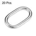thumbnail image 3 of Unique Bargains 32x15mm Oval Buckles Iron Electroplating Silver Tone 20 Pack, 3 of 4