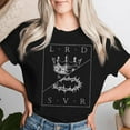 thumbnail image 2 of Vintage Retro Jesus Lord & Savior Christian T-Shirt for Women, Faith-Based Graphic Tee, Religious Inspirational Shirt, Bold Christian Message Top, 2 of 3