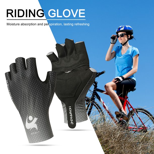 Guantes De Ciclismo Dedo Medio - Transpirables, Ligeros, Compatibles Con Pantallas Táctiles
