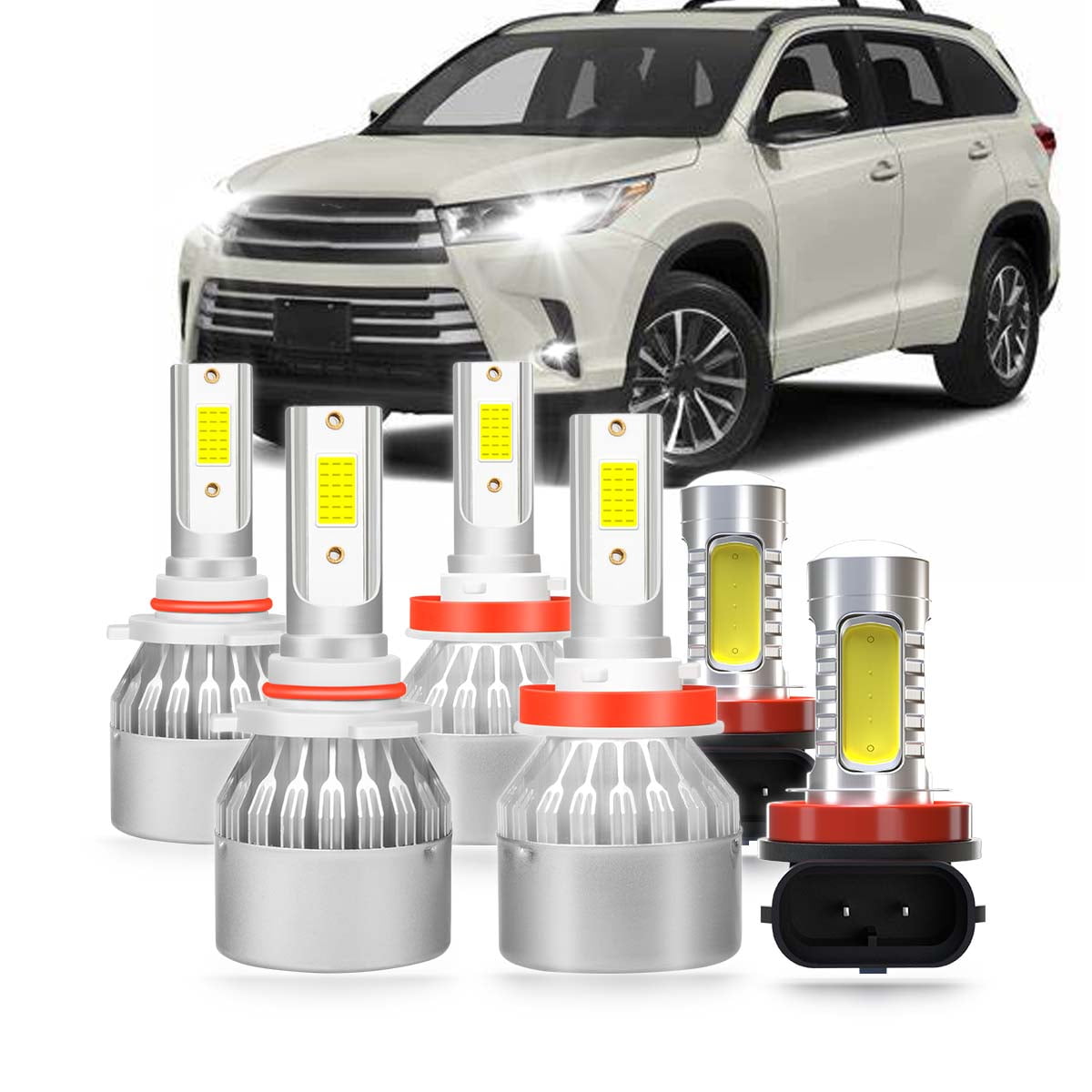Fog Light Assembly Kit For 2006-2009 Toyota 4Runner – Includes Switch, Wiring & Halogen Bulbs