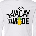 thumbnail image 4 of Inktastic Vacay Mode with Palm Trees Sun and Pineapple Long Sleeve Youth T-Shirt, 4 of 5