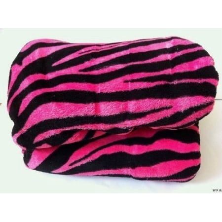 zebra print plush blanket