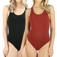 thumbnail image 1 of Women Basic Solid Soft Stretchy Sleeveless Tank Top Bodysuit Leotard (S-XL), 1 of 3