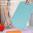 thumbnail image 2 of Shoreew Silicone Cutting Board Mat Foldable Double-Sided Vegetable Chopping Board Non-Slip Drip Groove Camping Mats, 2 of 7
