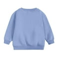 thumbnail image 6 of XMMSWDLA Baby Girl Clothes Sweatshirt Pullover Tops Long Sleeves Cotton Shirt for Little Girls Boys Toddlers Baby Kids Light Blue Girls Sweatshirt, 6 of 6