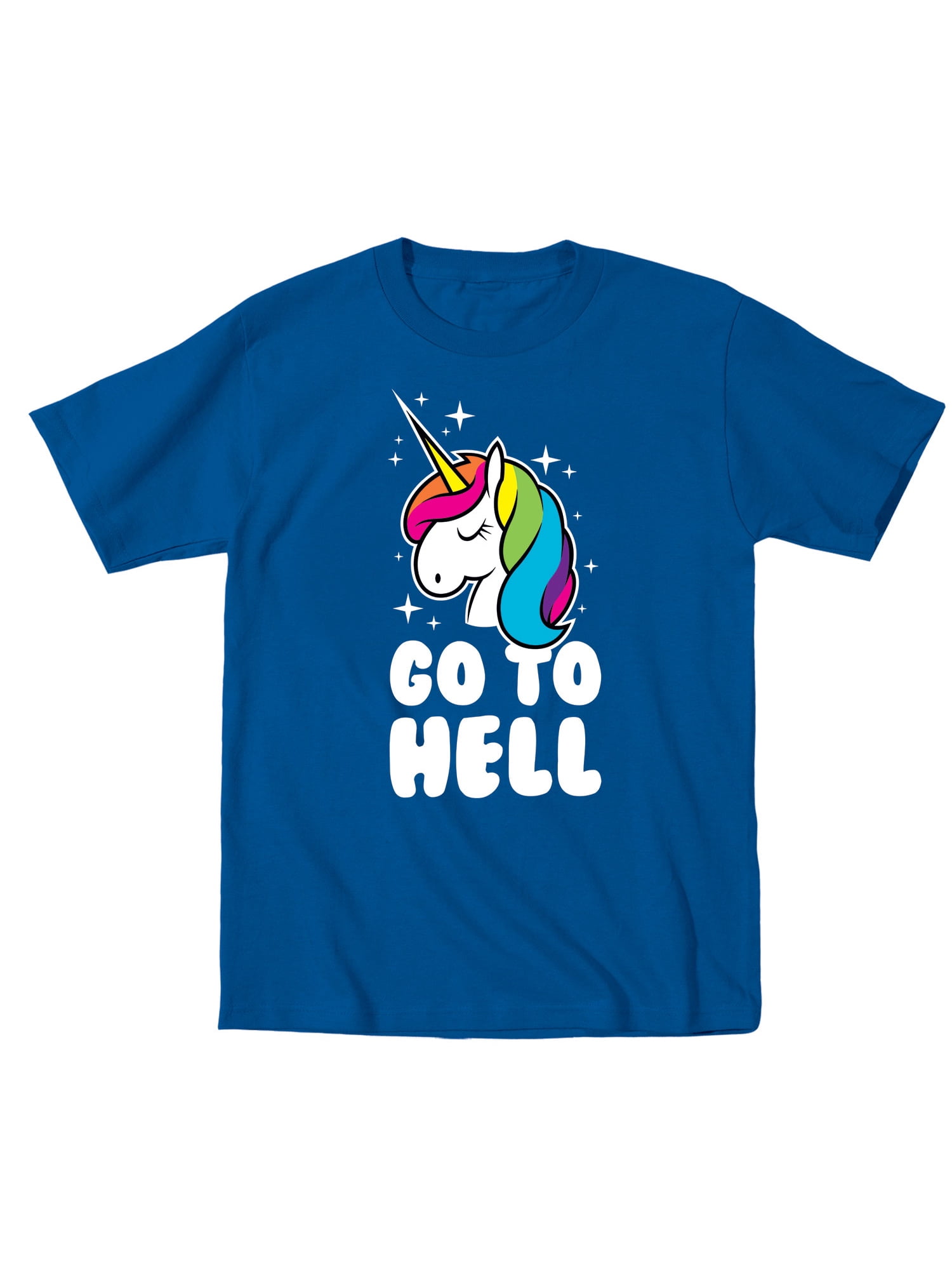Unicorn Go To Hell Funny Rainbow Humor 