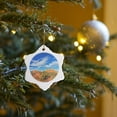 thumbnail image 7 of 3drose, Garden of the Gods in Colorado Springs Looking East, 3 inch Snowflake Porcelain Ornament, 7 of 7