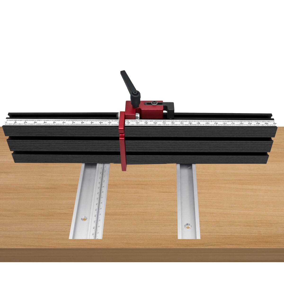 300-800MM Aluminum Multi T-Track Fence Woodworking Miter Track Fence DIY T Slot Bandsaw Jig Miter Track Sliding Bracket Miter Gauge Backer