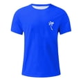 thumbnail image 1 of Men's Hawaii Printed T-Shirt Men's Loose Casual Short Sleeve Top L, 1 of 4