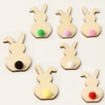 thumbnail image 4 of Wosthever 5 piezas de de conejo, decoraciones de Pascua, manualidades para álbum de recortes, regalos de aniversario, accesorios de Decoración del hogar JM01171, 4 of 6