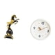 thumbnail image 5 of Reloj con figura de animal esculpido moderno, adorno de mesa para dormitorio, sala de estar, escritorio, centro de mesa, chimenea, hogar, oficina, est, 5 of 8