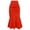 Saffron, variant on Womens Plus Size Fishtail Pencil Skirts Elegant Ruffle Hem Skirt High Waisted Stretch Skirts