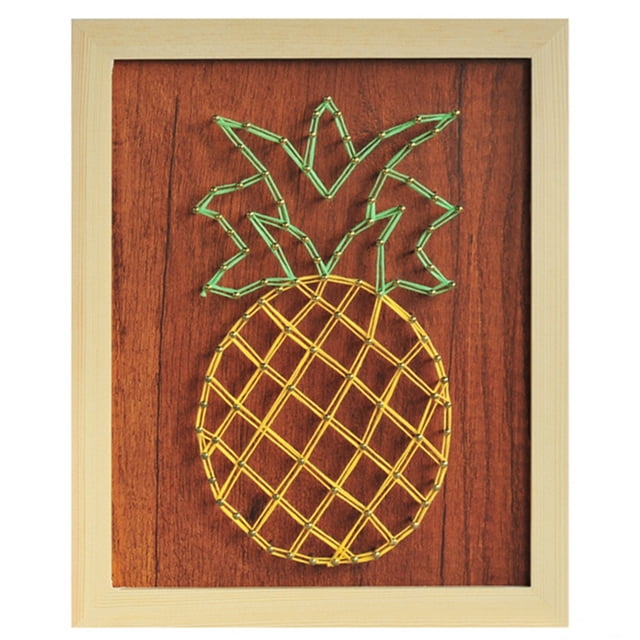 Coofit String Art Handmade Pineapple DIY Fashion Craft Kit Home Activities for Kids