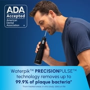 Waterpik Cordless 1100 Rechargeable Water Flosser with 2 Settings, ADA Accepted, Black