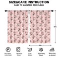 thumbnail image 2 of Blackout Kids Curtains,Pink Cow Strawberry Hat Pattern Childrens Insulated Curtains Set Of 2,Bedroom Essentials,Toddler Room Decor 42x63in(106x160cm), 2 of 5