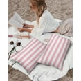 thumbnail image 3 of Coussins d'Extérieur 20x12 Housses de Coussin Imperméables Rayures Roses Blanches Polyester Housses de Coussin de Jardin Décoratives pour Décoration de Canapé de Patio Ensemble de 2 Saint-Valentin, 3 of 7