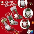 thumbnail image 5 of Christmas Stocking 3 Pack, 19 Inch 3d Gnomes Santa Christmas Stockings, 5 of 5