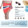 thumbnail image 5 of Swimsuit Coverups For Women Norway Flag Sarong Beach Bikini Wrap Sheer Short Skirt Chiffon Scarf For Swimwear, 5 of 7