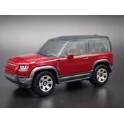 Open Box 2020-2025 LAND ROVER DEFENDER 90 BURGUNDY 1/64 SCALE DIORAMA DIECAST MODEL CAR