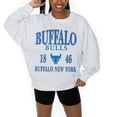 thumbnail image 2 of Women's Gameday Couture Ash Buffalo Bulls Premium Fleece Pullover Sweatshirt, 2 of 5