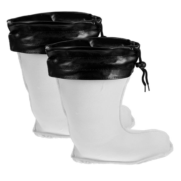 Raindrops 1Pair Detachable White Insulated Boot Liners Men Comfortable Warm Thick Rain Boot Accessories for Winter