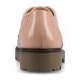 thumbnail image 3 of Journee Womens Claudiya Lug Outsole Almond Toe Oxford, Widths Available, 3 of 9