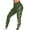 Olive Green, variant on Women's Yoga Pants Workout Running Leggings High Waist Solid Color Leggings Tights Dark Gray S