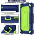 thumbnail image 3 of FIEWESEY Case for Walmart Onn 7 Inch Gen 3 2022 Tablet(Model:100071481),Shockproof Kids Rugged Case with Shoulder Strap&Stand Cover for Walmart Onn 7 Gen 3 2022+Screen Protector(Navy/Green,1 Pcs), 3 of 6