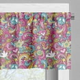thumbnail image 3 of Ambesonne Groovy Valance Pack of 2, Funky 60s Fun Retro, 54"X18", Multicolor, 3 of 5