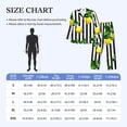 thumbnail image 4 of Hirioo Lemons on Striped for Men's Pajama Sets 2 Piece Pjs Men's Long-Sleeved Pajama Set Button Down Sleepwear,S-XXL-Large, 4 of 7