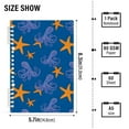 thumbnail image 4 of joogoo Spiral Journal Notebook Octopus Starfish Pattern College Ruled Notebooks 8.3" x 5.7" 2 PCs, 4 of 8