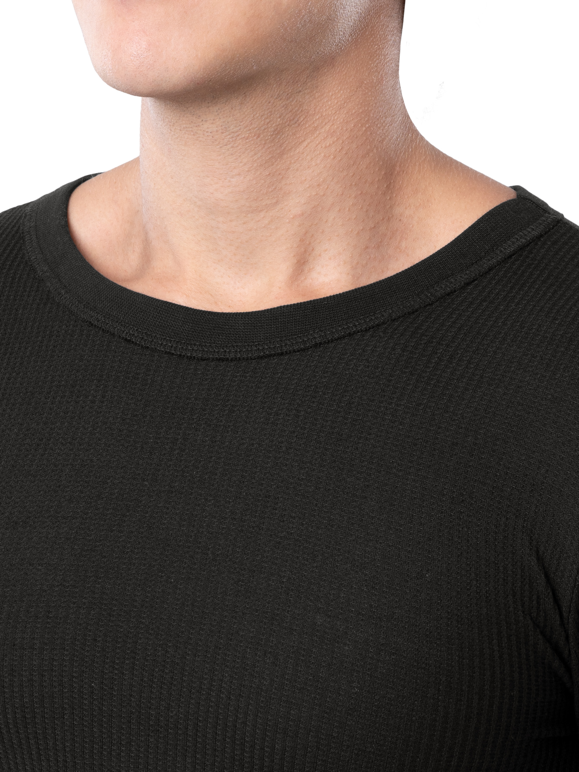 Fruit of The loom Men's Waffle Baselayer Crew Neck Thermal Top - image 4 of 8