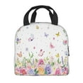 thumbnail image 2 of YURUIHV Insulated Lunch Bag for Women, Wildflower Lunch Box with Reusable Lunch Tote for Work Picnic Travel 8in×5in, 2 of 6