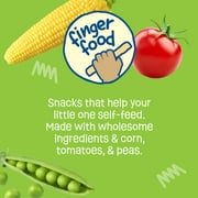 (4 pack) Earths Best Organic Teething Crunchy Sticks Garden Veggie Puffed Baby Snack, 0.56 oz Bag