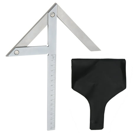 

High Accuracy Center Angle Gauge Protractor Stainless Steel 45/90 Degree Angle Ruler Marking