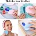 thumbnail image 4 of 1 Set 4Pcs 2 Colors PVA Sponge Makeup Powder Puff Oval Mixed Color 10.3~11x8~8.5x1.3cm 2pcs/color, 4 of 6