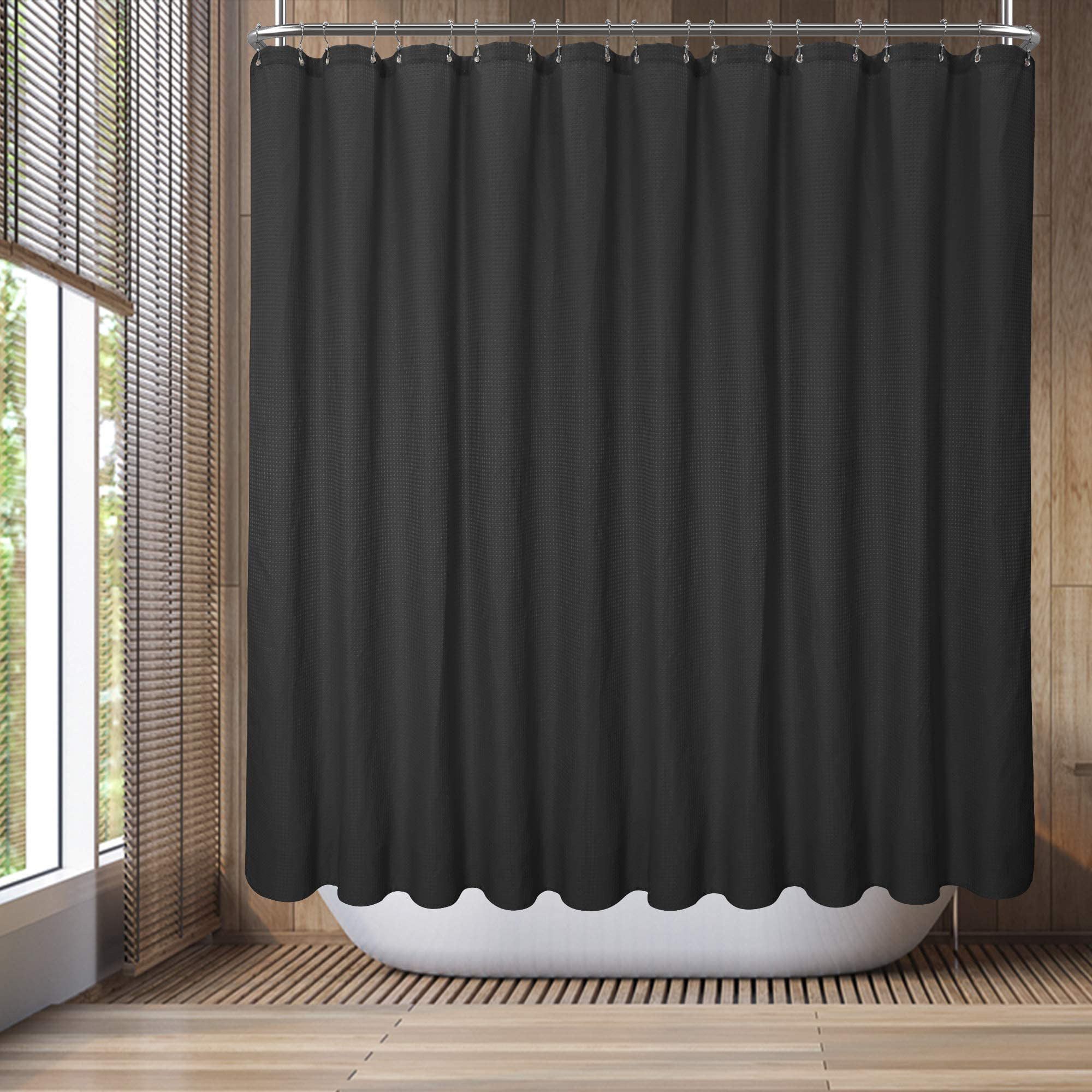 Waffle Weave Clawfoot Tub Shower, 36 X 70 Shower Curtain