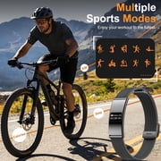 VOPOCO Smart Bracelet with 2 Bands, Sleep Detection Bracelet with Multiple Sport Modes, Pedometer Smart Bracelet for Women Men Android iOS