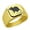 Gold, variant on Mouse Stainless Steel Signet Ring