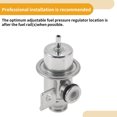 thumbnail image 5 of Unique Bargains Fuel Pressure Regulator Fuel Pump Regulator for Toyota Century 1991-1993 No.17112555/17112589/17122283 Metal Corrosion Resistant 20-70 Psi 1 Pcs, 5 of 6