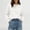 c01White, variant on JGGSPWM Womens Half Button V-Neck Sweater Solid Color Lightweight Fall Long Sleeve Pullover Tops Trendy Cute Crop Sweatshirt Yellow XL