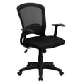 thumbnail image 1 of Mid-Back Designer Black Mesh Swivel Task Chair with Arms, 1 of 9