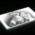 thumbnail image 3 of A2 Large Ultra-thin LED Light Pad Box Painting Tracing Panel Copyboard Stepless Adjustable Brightness USB Powered for Cartoon Tattoo Tracing Pencil Drawing, 3 of 7