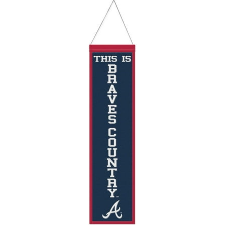 WinCraft Atlanta Braves 8" x 32" Slogan Wool Banner