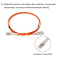 thumbnail image 4 of Unique Bargains 1 Meter 3.2Ft Fiber Patch Cable Multimode Duplex LC-SC OM1 LSZH Fiber Optic Jumper Orange For Optical Fiber 1Pcs, 4 of 6